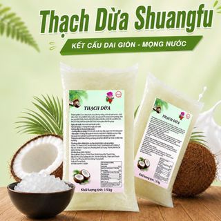 Thạch Dừa Giòn Hạt Lựu ShuangFu - Túi 1.5kg - Ăn liền, topping chè, pha đồ uống