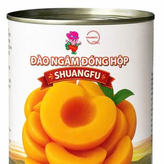 Đào Ngâm Đóng Hộp Shuangfu - Hộp 850g