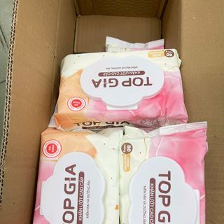 Combo 6 Bịch - Khăn Ướt Top Gia Cao Cấp Ban Mai 80 Tờ Bich Để Bàn Mềm Mại Không Mùi Không Parabens
