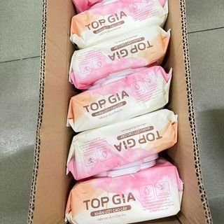 Combo 6 Bịch - Khăn Ướt Top Gia Cao Cấp Ban Mai 80 Tờ Bich Để Bàn Mềm Mại Không Mùi Không Parabens