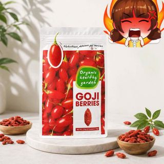 Kỷ Tử Đỏ Khô Goji Berries Organic Traditions - Túi 170G Dưỡng Sinh Healthy Nhập Khẩu