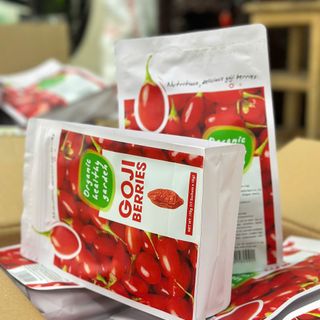 Kỷ Tử Đỏ Khô Goji Berries Organic Traditions - Túi 170G Dưỡng Sinh Healthy Nhập Khẩu