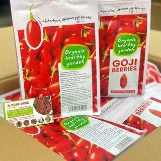 Kỷ Tử Đỏ Khô Goji Berries Organic Traditions - Túi 170G Dưỡng Sinh Healthy Nhập Khẩu