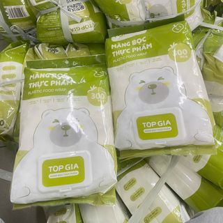 Bịch Màng bọc thực phẩm - 300 Chiếc TOPGIA, chất liệu PE dày bền chống bay mùi màng bọc