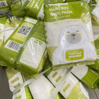Bịch Màng bọc thực phẩm - 300 Chiếc TOPGIA, chất liệu PE dày bền chống bay mùi màng bọc