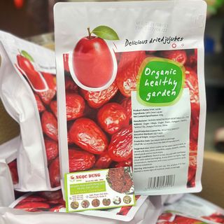Táo Đỏ Sấy Khô Dried Jujube Organic Healthy Garden - Bịch 500g