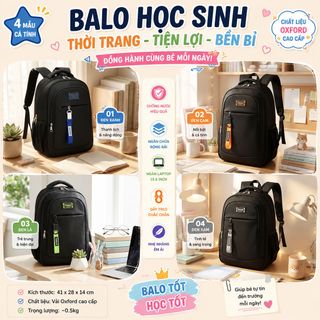 🎒 BALO BASIC TAG MÀU A8090– PHONG CÁCH TỐI GIẢN, NGĂN RỘNG, SIÊU TIỆN LỢI