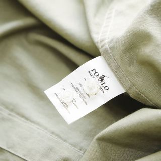 Sơ mi LINEN POLO TAY DÀI nam.  Logo 7 màu.