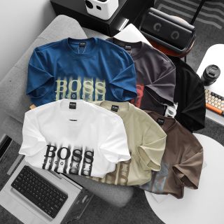 Mẫu áo thun BOSS nam.  Logo in phồng.