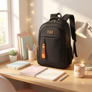 🎒 BALO BASIC TAG MÀU A8090– PHONG CÁCH TỐI GIẢN, NGĂN RỘNG, SIÊU TIỆN LỢI
