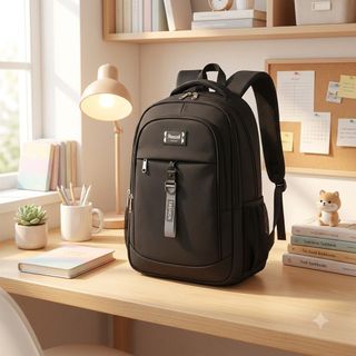 🎒 BALO BASIC TAG MÀU A8090– PHONG CÁCH TỐI GIẢN, NGĂN RỘNG, SIÊU TIỆN LỢI