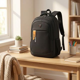 🎒 BALO BASIC TAG MÀU 8090-7 – GỌN NHẸ, NGĂN LAPTOP, PHONG CÁCH TỐI GIẢN