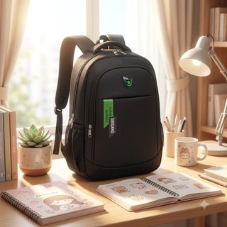 🎒 BALO BASIC TAG MÀU 8090-7 – GỌN NHẸ, NGĂN LAPTOP, PHONG CÁCH TỐI GIẢN