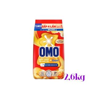 Bột giặt OMO hương Comfor túi 2,6 kg Thùng 4 túi