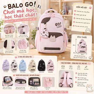 BALO GO A865 – Combo balo kèm ví siêu tiện trẻ trung Hàn Quốc, phối outfit cực xinh - WINNIE HOUSE