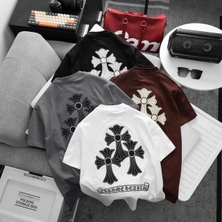 Mẫu Chrome Hearts logo thêu sắc nét, chất cotton co giãn tốt dày dặn.