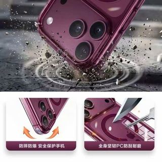 💥Ốp Lưng Cứng Từ Tính Màu Tím Cho iPhone 18Pro Max. 💥Sản phẩm có vòng từ tính 360° tích hợp sẵn ở mặt sau. Hàng Chính Hãng KST