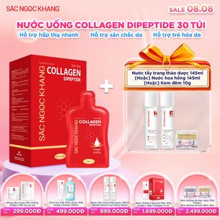 Nước Uống Collagen Dipeptide Sắc Ngọc Khang [Hộp 30 Túi] KÈM QUÀ TẶNG