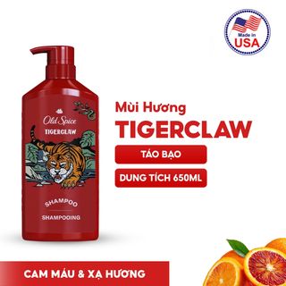 Dầu Gội OLD SPICE Tigerclaw | Nuôi dưỡng tóc chắc khoẻ, Hương nước hoa