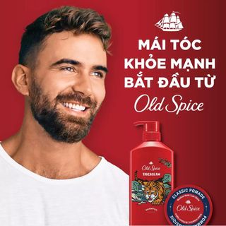 Dầu Gội OLD SPICE Tigerclaw | Nuôi dưỡng tóc chắc khoẻ, Hương nước hoa
