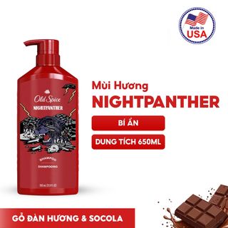 Dầu Gội OLD SPICE NightPanther | Nuôi dưỡng tóc chắc khoẻ, Hương nước hoa