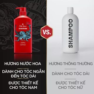 Dầu gội xả OLD SPICE 2IN1 KRAKENGARD | Nuôi dưỡng tóc chắc khoẻ, Hương nước hoa