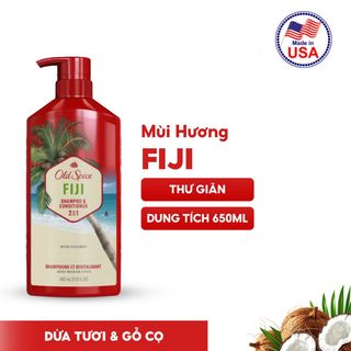 Dầu gội xả OLD SPICE 2IN1 Fiji | Nuôi dưỡng tóc chắc khoẻ, Hương nước hoa