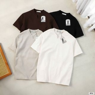 Áo Thun Cổ Trụ Xẻ V Jacobs & Cole.