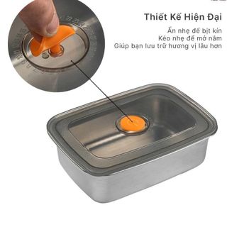 HỘP INOX ĐỰNG THỰC PHẨM CÓ NẮP ĐẬY 1200ml (T200)