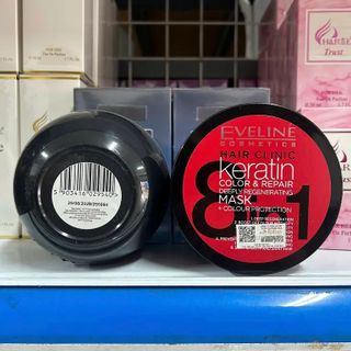 Mặt nạ ủ tóc Eveline Hair Clinic Keratin 8 in 1 500ml