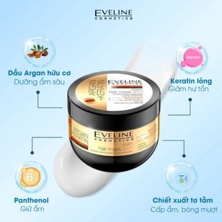 Mặt nạ ủ tóc Eveline Hair Clinic Keratin 8 in 1 500ml