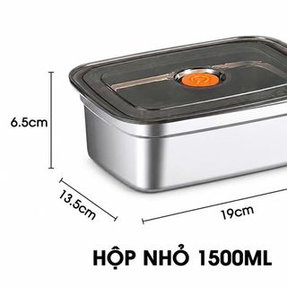 HỘP ĐỰNG THỰC PHẨM INOX 304 1500ML