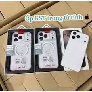 💥Ốp Lưng MagSafe Thương Hiệu KST  💥Dành Cho IPhone 17 Pro Max  - 17pro.  💥Với Thiết KếTrong Suốt. 💥Sản Phẩm Có Tích Hợp Vòng Từ MagSafe Hỗ Trợ Sạc Không Dây  💥Và Sử Dụng Chất Liệu Bayer Cao Cấp Giúp chống ố vàng