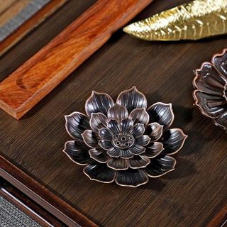LƯ HƯƠNG ĐỐT NHANG HÌNH HOA SEN 3 TẦNG