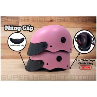 BảoDi Shop  Mũ Bảo Hiểm Thời Trang - An Toàn - Giá Rẻ [Free Biker Set] Plain Helmet - Matte Paint Color - with Ventilation Holes - Suitable for Men & Women