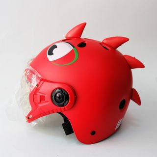 DAN GROUP Mũ Bảo Hiểm Thời Trang - An Toàn - Giá Rẻ Children's Dinosaur Helmet, for Children 4-10 Years Old, with Glass, 8 Colors - Cr Standard