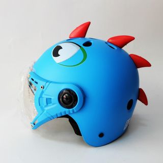DAN GROUP Mũ Bảo Hiểm Thời Trang - An Toàn - Giá Rẻ Children's Dinosaur Helmet, for Children 4-10 Years Old, with Glass, 8 Colors - Cr Standard
