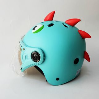 DAN GROUP Mũ Bảo Hiểm Thời Trang - An Toàn - Giá Rẻ Children's Dinosaur Helmet, for Children 4-10 Years Old, with Glass, 8 Colors - Cr Standard
