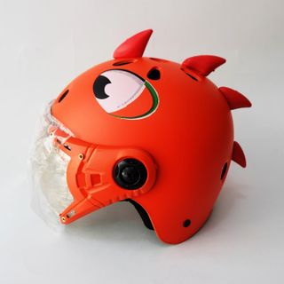 DAN GROUP Mũ Bảo Hiểm Thời Trang - An Toàn - Giá Rẻ Children's Dinosaur Helmet, for Children 4-10 Years Old, with Glass, 8 Colors - Cr Standard