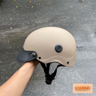 Bảo Di Shop Mũ Bảo Hiểm Trơn 1/2 đầu - Màu Sơn Nhám - Có Lỗ Thông Gió