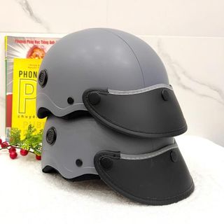 Bảo Di Shop Nón Bảo Hiểm Nửa Đầu Sơn GRC Màu Sơn Nhám Cao Cấp, Có Nút Thông gió Thời Trang PL05 Helmets