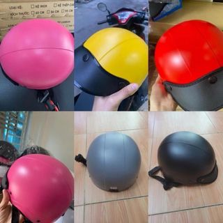 Mũ Bảo Hiểm Thời Trang - An Toàn - Giá Rẻ (Nhiều Màu) và Loại có lỗ thông gió Giao Màu Ngẫu Nhiên