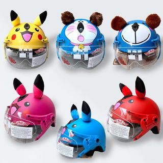 DAN GROUP Mũ Bảo Hiểm Thời Trang - An Toàn - Giá Rẻ Mũ Bảo Hiểm Cho Bé 3 Tuổi Đến 6 Tuổi VS Helmet, Nón Bảo Hiểm Có Kính Trẻ Em Siêu Nhẹ - PKC01