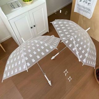 Ô dù trong suốt cao cấp Miffy Frosted tay cầm thỏ