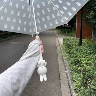 Ô dù trong suốt cao cấp Miffy Frosted tay cầm thỏ