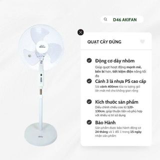 QUẠT ĐỨNG KIỂU HIỆN ĐẠI AKIFAN D46 (T2)