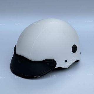 Bảo Di Shop Mũ bảo hiểm nửa đầu SRT cao cấp, thời trang trẻ trung, có lỗ thông gió, lưỡi trai, Freesize(55-59cm)