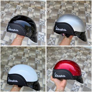 DAN GROUP Mũ Bảo Hiểm Thời Trang - An Toàn - Giá Rẻ Nón Bảo Hiểm Nửa Đầu Vespa Nhựa ABS Loại Xịn Chất Liệu ABS Đảm Bảo Độ Bền Và An Toàn