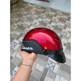 DAN GROUP Mũ Bảo Hiểm Thời Trang - An Toàn - Giá Rẻ Nón Bảo Hiểm Nửa Đầu Vespa Nhựa ABS Loại Xịn Chất Liệu ABS Đảm Bảo Độ Bền Và An Toàn