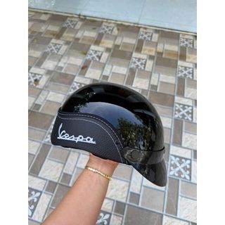 DAN GROUP Mũ Bảo Hiểm Thời Trang - An Toàn - Giá Rẻ Nón Bảo Hiểm Nửa Đầu Vespa Nhựa ABS Loại Xịn Chất Liệu ABS Đảm Bảo Độ Bền Và An Toàn